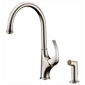 Dawn Kitchen SingleLever Brushed Nickel Kitchen Faucet With SideSpray AB04 3276BN
